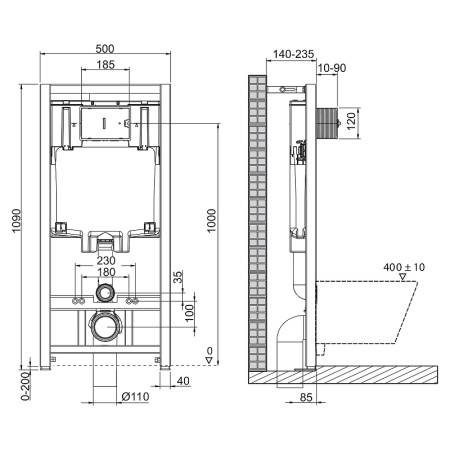 комплект унитаза с инсталляцией belbagno uno bb3105chr/sc/bb002-80/bb005-pr-chrome с сиденьем микролифт и клавишей смыва хром глянцевый.