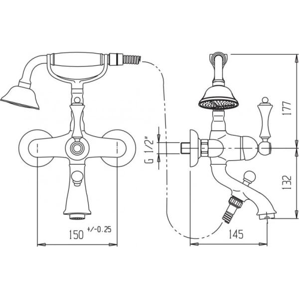 смеситель для ванны cezares margot margot-vdm-03/24-bi золото 24 карат смеситель для ванны cezares margot margot-vdm-03/24-bi золото 24 карат
