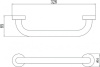 поручень savol s-10030b золотой 30 см
