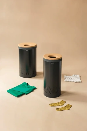 корзина для белья brabantia 120008 черная