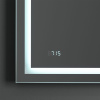 Зеркало AM.PM Gem 55 с LED-подсветкой, часами и косметическим зеркалом