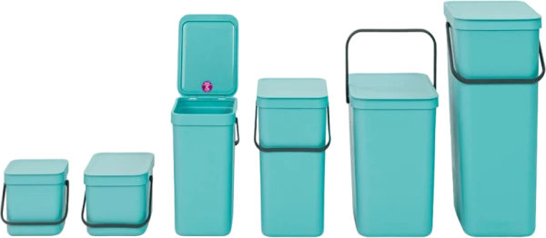Мусорное ведро Brabantia Sort&Go 129902 25 л, мятное