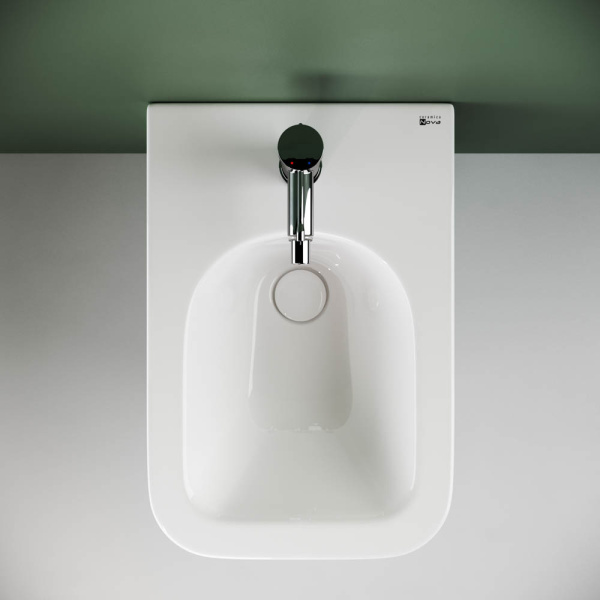 биде ceramicanova metric cn3008 подвесное, белое