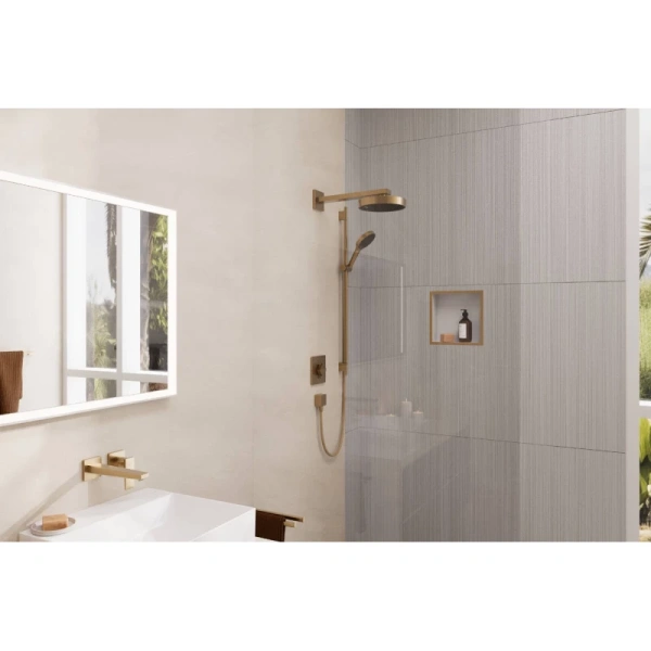 кронштейн для верхнего душа 390 мм hansgrohe square 27694140