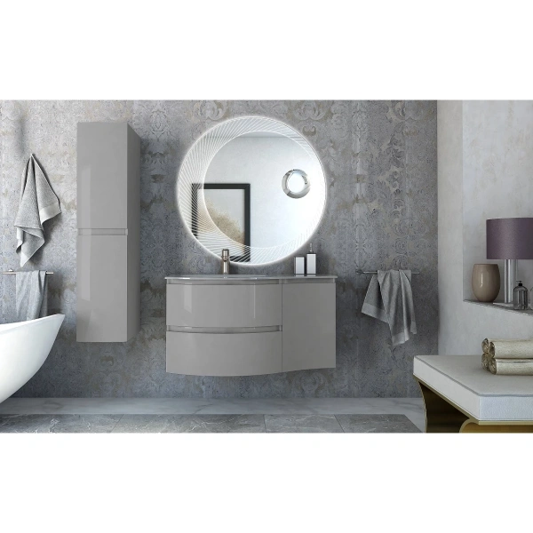 тумба под раковину cezares vague 69 54854 подвесная grigio lucido