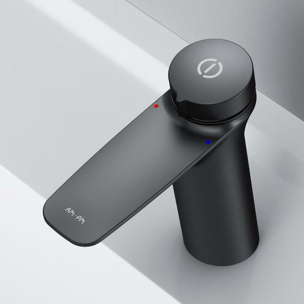 смеситель am.pm inspire v2.0 touchreel f50a02522 для раковины, черный матовый