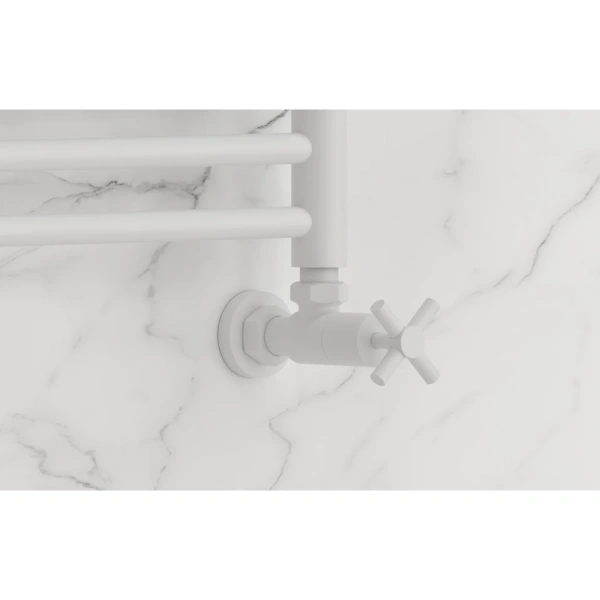 вентиль запорный угловой сунержа 30-1408-1234 3/4"x1/2" г/ш, белый матовый