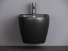биде ceramicanova metropol cn4003mb подвесное, черное матовое