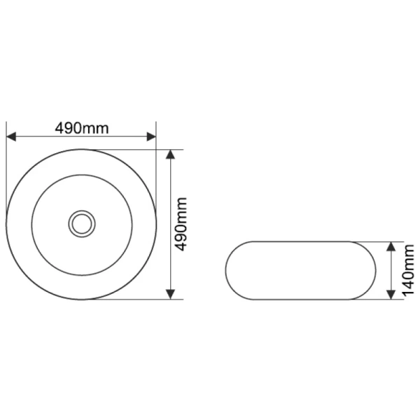 накладная раковина в ванную 49 см melana mln-7031asj