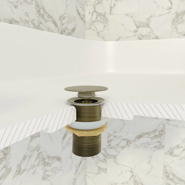 донный клапан teymi solli t140207 для раковины, без перелива, бронза матовый