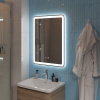 Зеркало BelBagno SPC-MAR-600-800-LED-TCH-RAD с подсветкой с сенсорным выключателем с bluetooth с термометром с радио