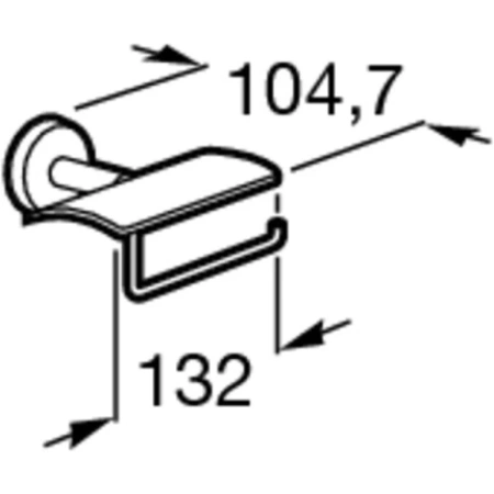 держатель туалетной бумаги roca twin 816713001