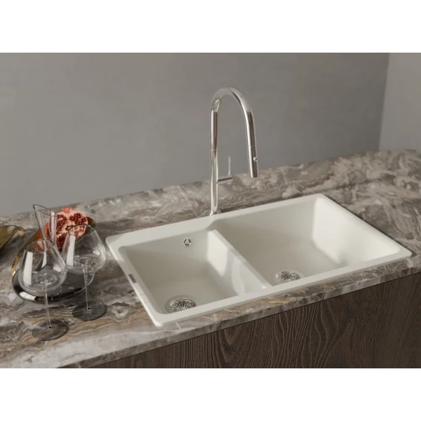 смеситель для кухни rivelato asti 3972500 cromo с выдвижным изливом, хром