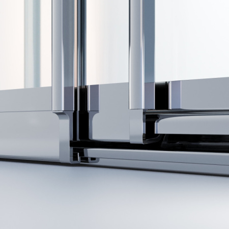 душевой уголок ambassador forsa 100×100 17021101nx-100nx профиль хром, стекло прозрачное