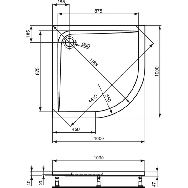 душевой поддон ideal standard ultraflat 100×100 k517701 euro white душевой поддон ideal standard ultraflat 100×100 k517701 euro white