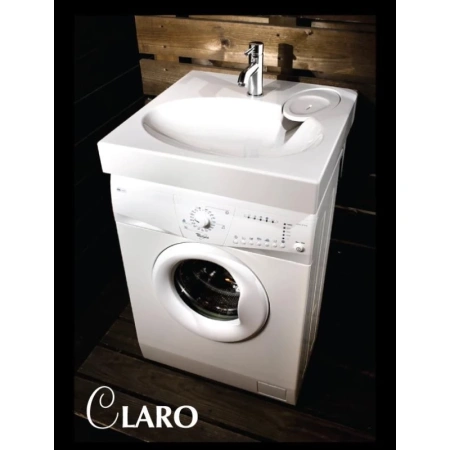 раковина над стиральной машиной paa claro kiclasif/00 60x60 см, белая