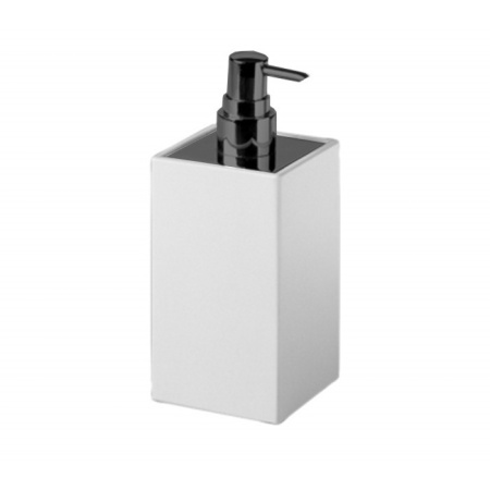 Дозатор для мыла Fantini Linea 96 P5 7633P1 Matt Gun Metal PVD / белый