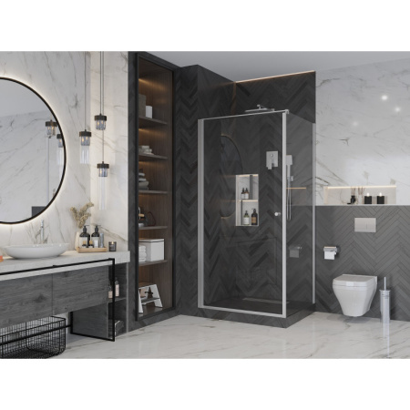 Душевой уголок Ambassador Elysium 100×80 111011111CX-80CX профиль хром, стекло прозрачное