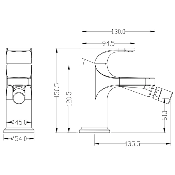 смеситель boheme spectre 456-nb для биде