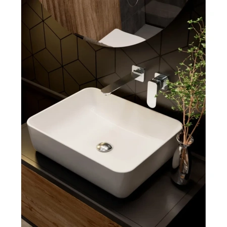 смеситель для раковины aquame monza aqm6315cr встраиваемый, без донного клапана, хром