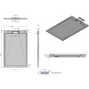 душевой поддон из искусственного камня vincea 160×90 vst-4srl9016a антрацит