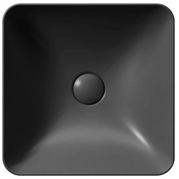 раковина gsi nubes 903826 накладная, 38x38 см, ardesia opaco (черный матовый)