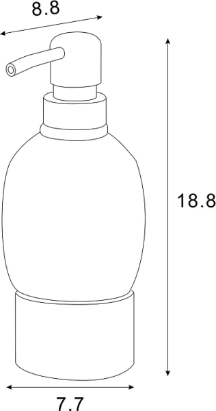 Дозатор для мыла AZARIO Forny AZ-128CH хром