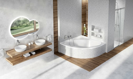 акриловая ванна ravak new day 150x150 c661000000