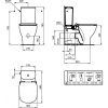 унитаз приставной ideal standard tesi aquablade t0082v1