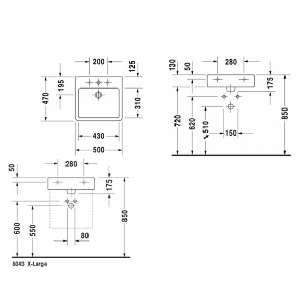 накладная раковина в ванную duravit vero 0454500828