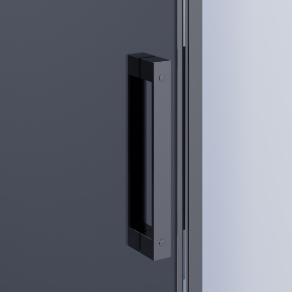 душевой уголок ambassador benefit 150x100 19022204hbb-100hbb профиль черный, стекло тонированное