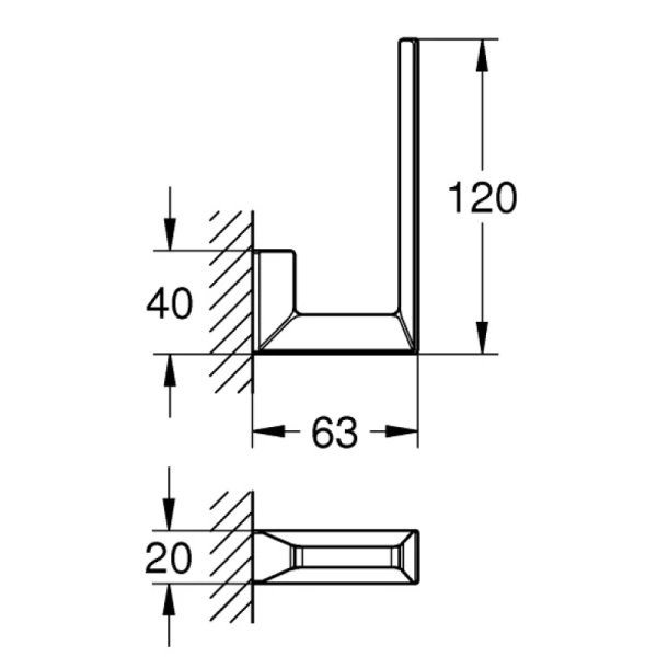 Держатель запасного рулона Grohe Selection Cube 40784000
