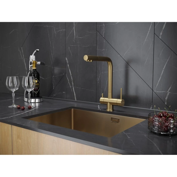 смеситель для кухни с фильтром paulmark skalen sk213020-bg + h851p00