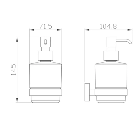 дозатор для мыла wonzon & woghand graffity ww-9333-bn брашированный никель