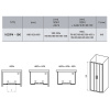 душевая дверь ravak 10° 10dp4 190 0zkl0c00z1 профиль хром стекло transparent