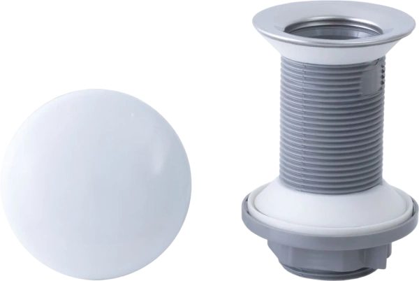 донный клапан allen brau fantasy 5.11001.20 для раковины, без перелива, белый глянец