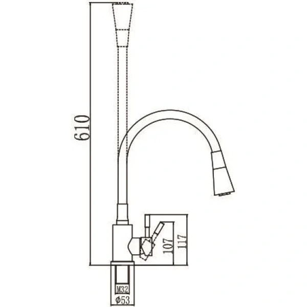 смеситель для кухни savol s-3002am02