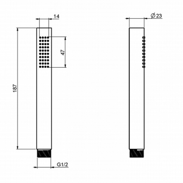 ручной душ fima carlo frattini wellness f2067otcr, цвет хром