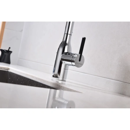 смеситель для кухни с подключением к фильтру paulmark viper vi213105-cr, цвет хром