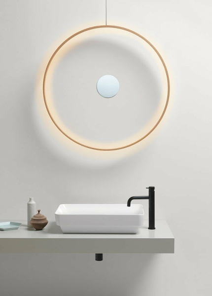 раковина gsi pura 883709 накладная, 60x38 см, bianco opaco (белый матовый)