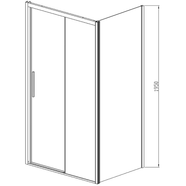 душевой уголок vincea soft 150×90 vsr-3so9015clgm профиль вороненая сталь, стекло прозрачное