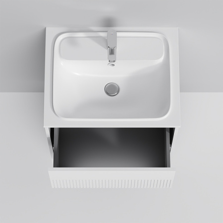 тумба под раковину am.pm func 60 m8ffux0602wm подвесная, цвет белый матовый