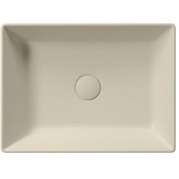 раковина gsi kube x 942908 накладная, 50x37 см, creta opaco (бежевый матовый)