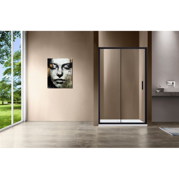 душевая дверь 150 см vincea garda vds-1g150clb прозрачное