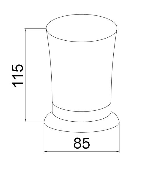 Стакан для зубных щеток Boheme Medici 10612 Бронза