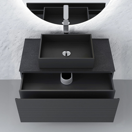 тумба под раковину jorno stone 100 stn.01.100/p/a/jr подвесная антрацит