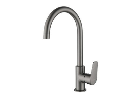 смеситель для кухни aquatek бетта aq1182bgm цвет оружейная сталь