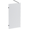Душевая стенка Am.Pm X-Joy W94WI-100-F1-BTE, 100 см, со свободным входом, профиль черный, стекло прозрачное