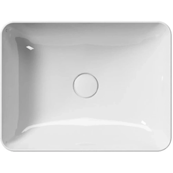 раковина gsi pura 884711 накладная, 50x38 см, bianco lucido (белый глянец)