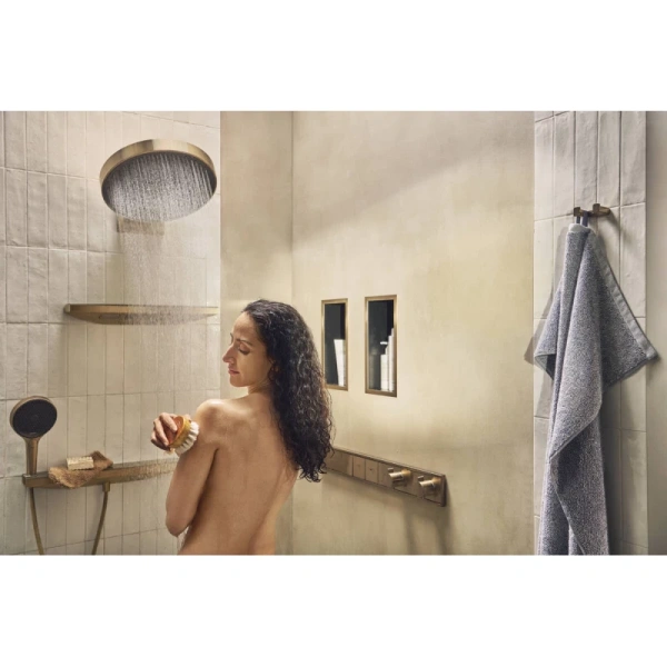 подключение для душевого шланга с держателем hansgrohe rainfinity porter 500 26843140